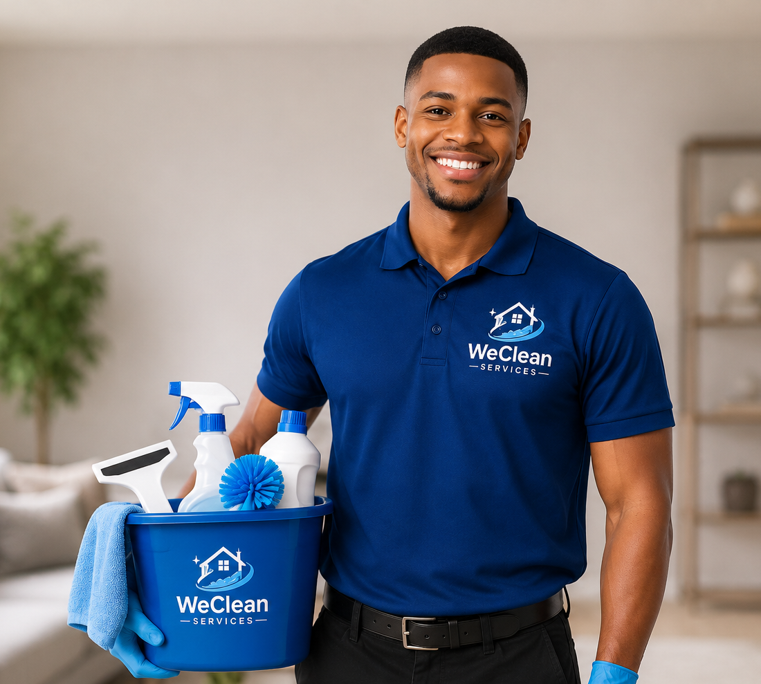 WeClean Services team preparing for a job